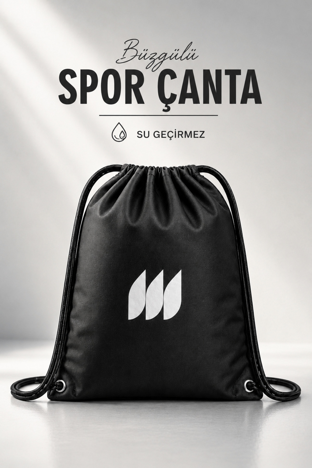 PUFAZZO İpli Büzgülü Sırt Çantası, Suya Dayanıklı Spor Çanta, Kordonlu Unisex Gym Çantası