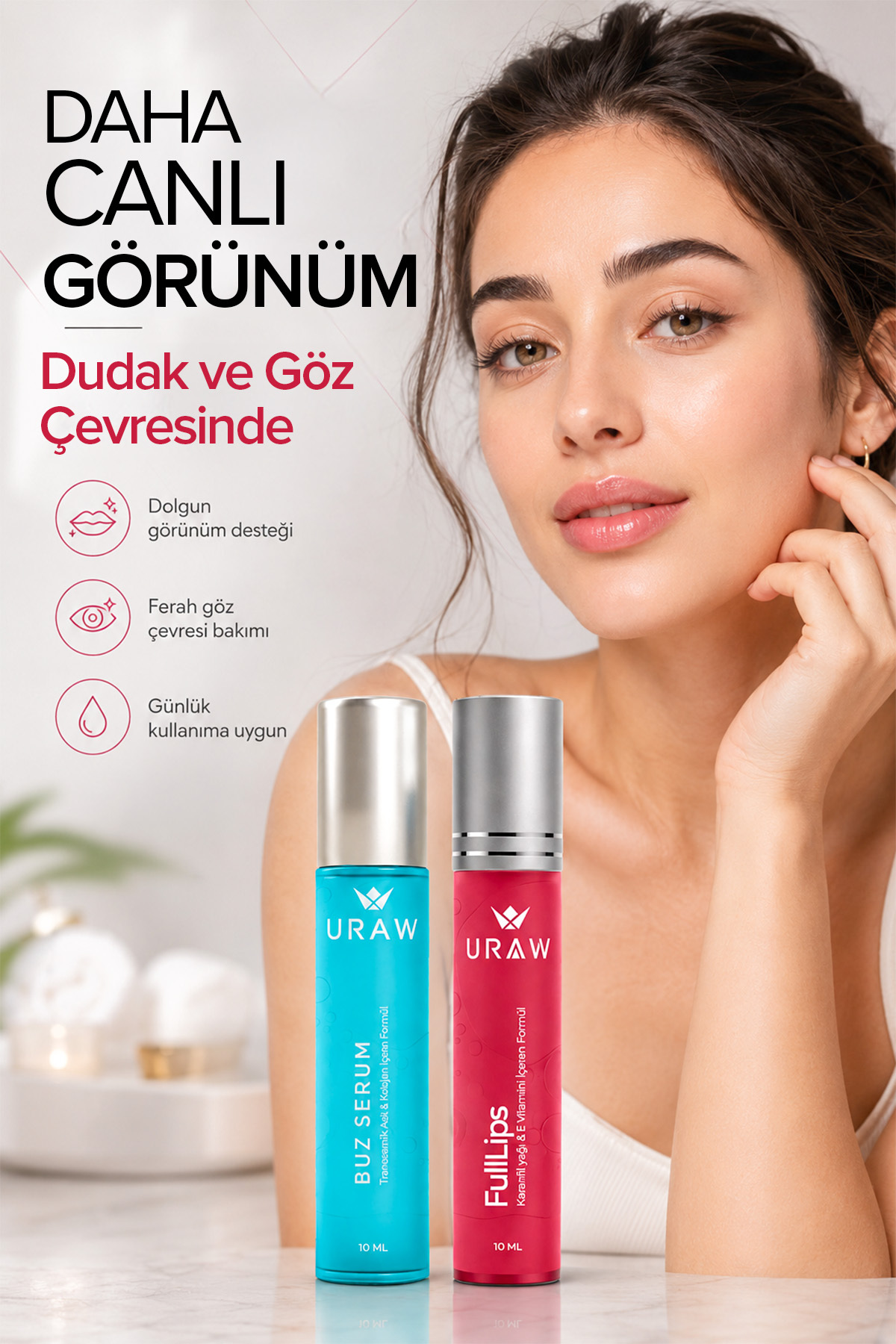 Göz ve Dudak Bakım Seti | Buz Serum ve Full Lips — TYCC828206183ECC809570F00 — تصویر 4 از 4