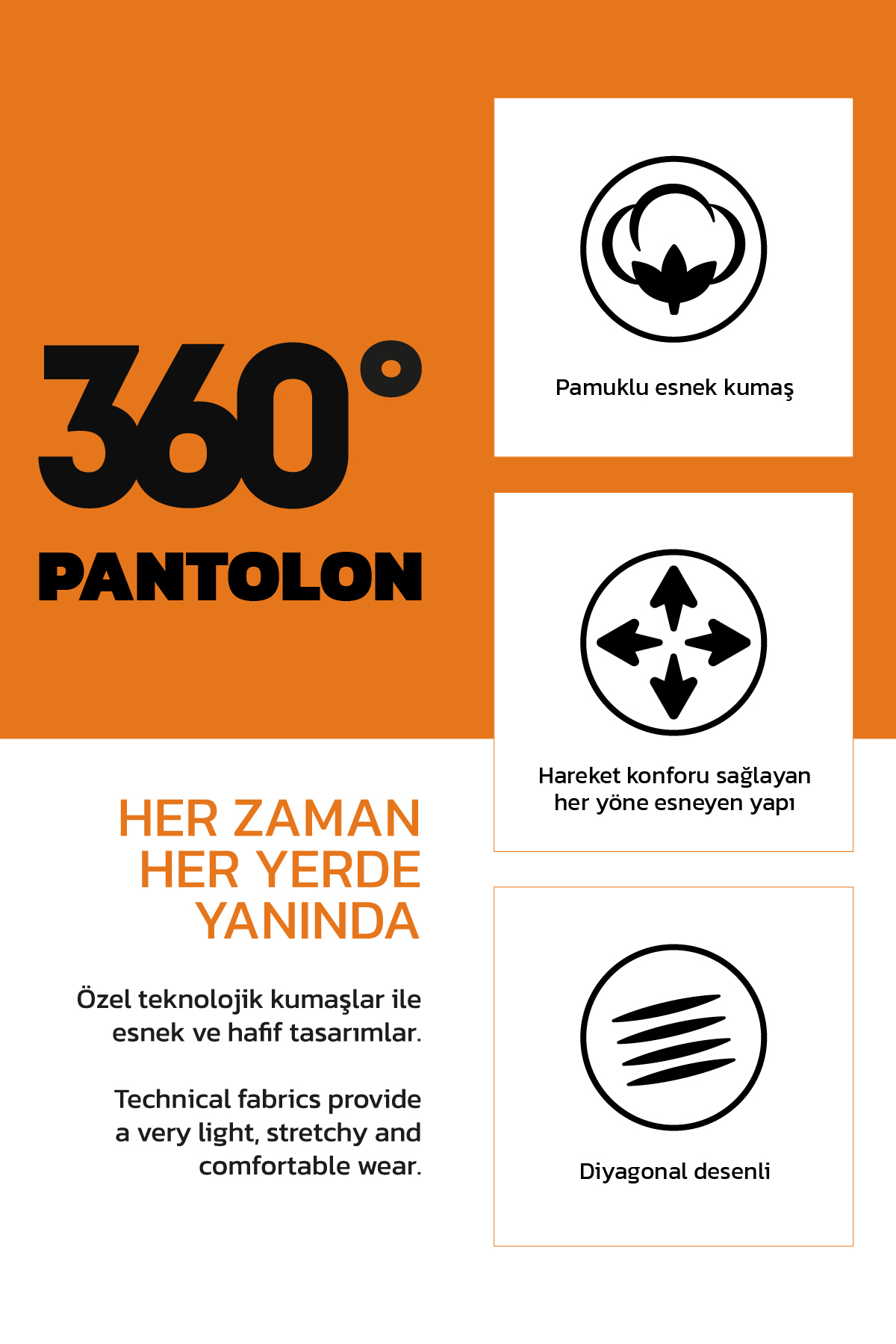 AC&Co / Altınyıldız Classics Erkek Gri Diz İzi Yapmayan 360 Derece Her Yöne Esneyen Slim Fit Diyagonal Desenli Esnek Pantolon görsel 6