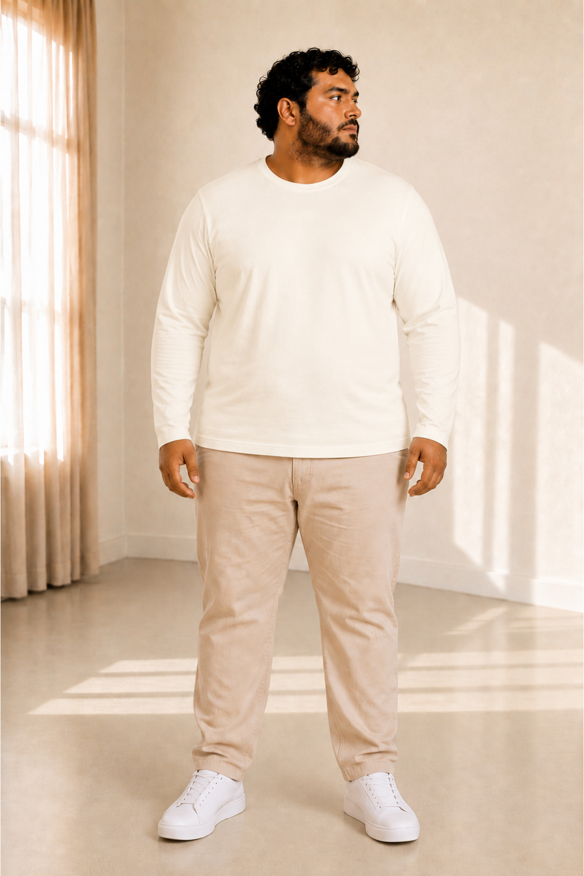 sngl tekstil Erkek Büyük Beden Oversize Uzun Kollu T-shirt 3xl 4xl 5xl 6xl 7xl 8xl 9xl