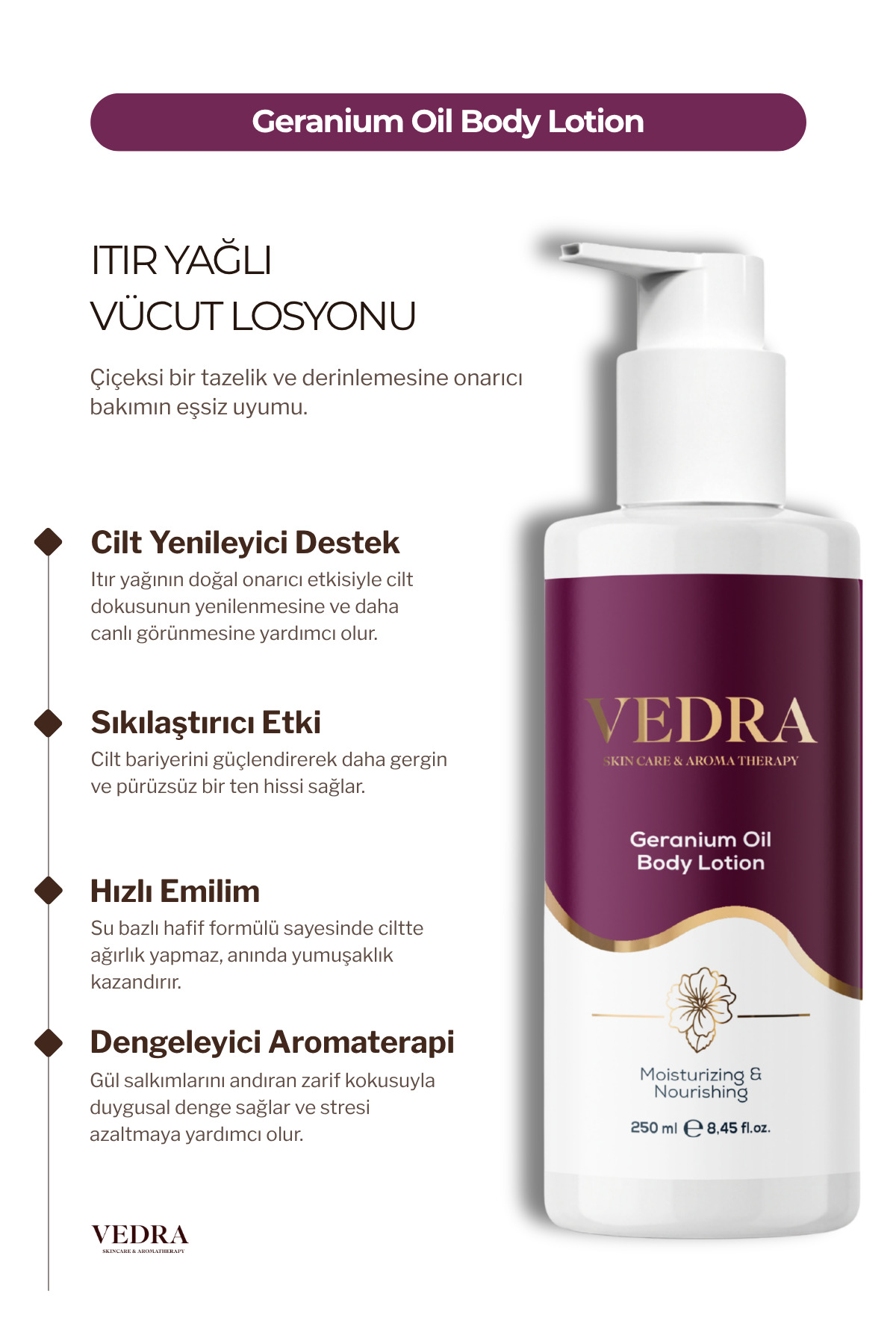 Itır Yağlı Vücut Losyonu - Dengeleyici Vücut Kremi 250 ML — 8685070999083 — تصویر 3 از 9