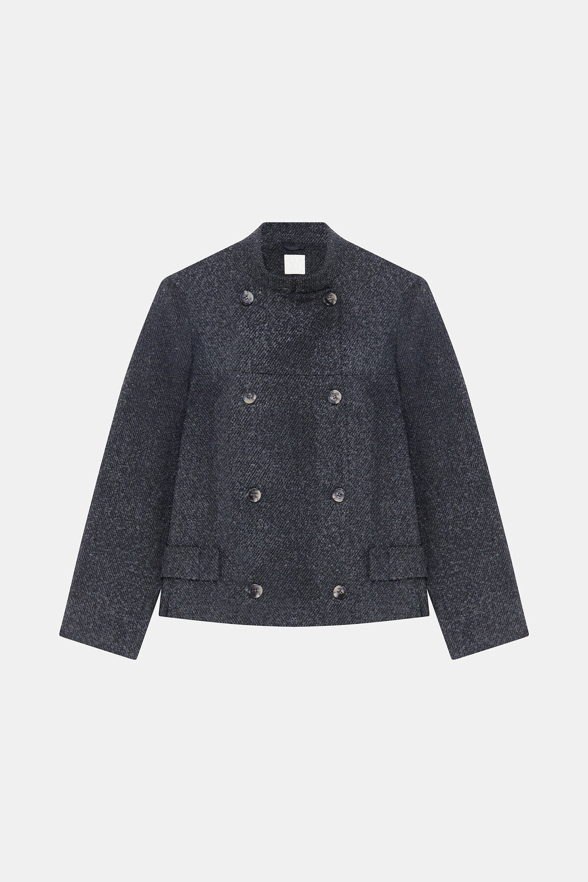 W Collection ANTRASİT KRUVAZE KISA KABAN