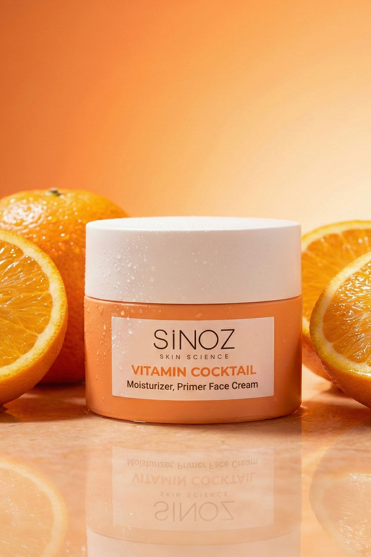 Vitamin Kokteyl-Nemlendirici Besleyici Onarıcı Yüz Kremi (Vitamin C+ B3 +B5 +E) ve Makyaj Bazı 50Ml — سفید 10.11.23.005.050.10 — تصویر 8 از 9