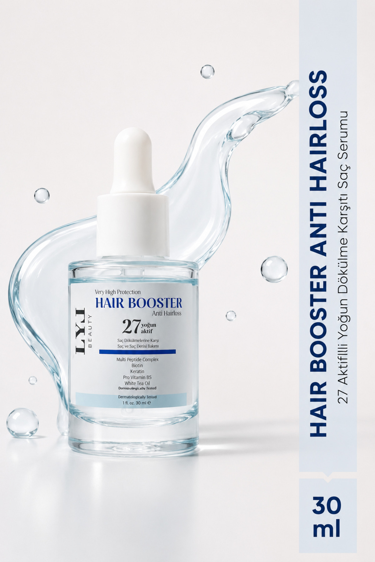 LYL BEAUTY HAIR BOOSTER 27 Aktifli Yoğun Saç Dökülme Karşıtı, Hızlı uzatan Güçlendirici Saç Serumu 30 ml — 06
