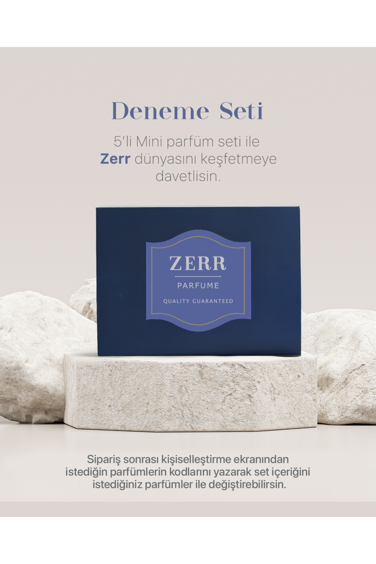 ZERR Parfüm 5'li Niche Unisex Parfüm Deneme Seti Kişiselleştirilebilir Kadın Parfümü / Erkek Parfümü — DNM5ENICHE