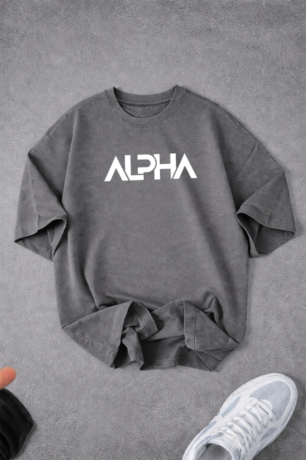 KOZİA OUTDOORS Unisex Women'S/Men's Alpha Unprinted Summer Oversize Crew Neck...