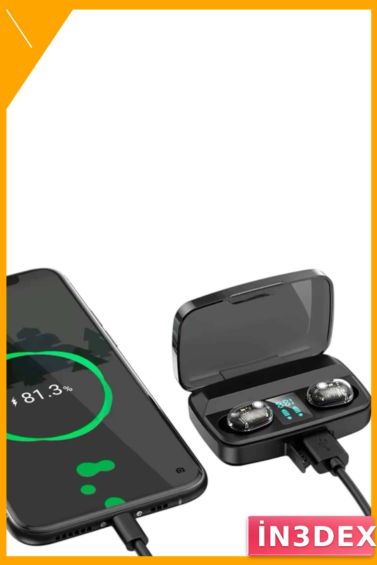 Kablosuz Stereo Bluetooth Kulaklık A10s TWS 1800mAh Şarj Kutusu