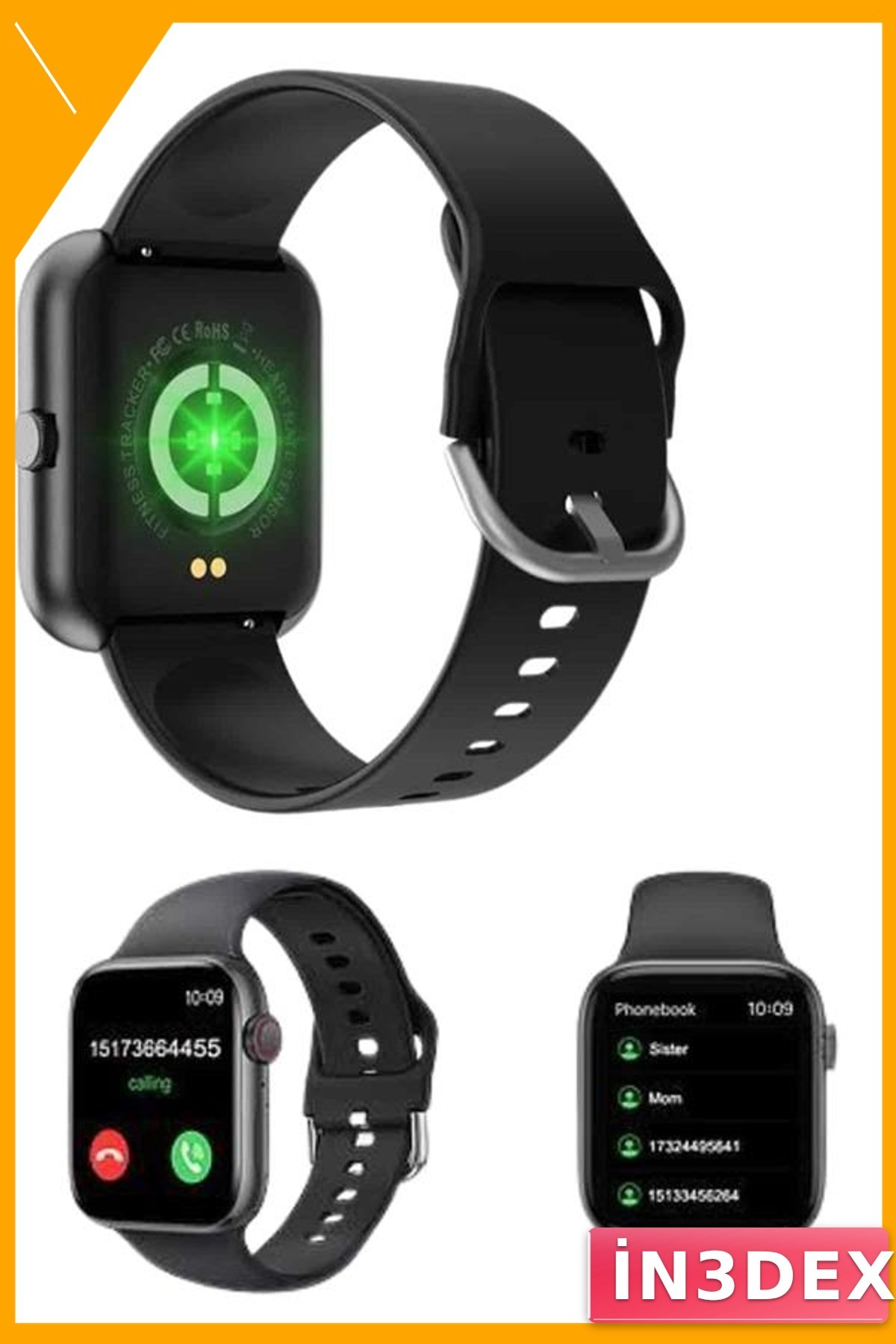 1.83 İnç IPS Ekran Akıllı Saat Android iOS Uyumlu Adımsayar GPS