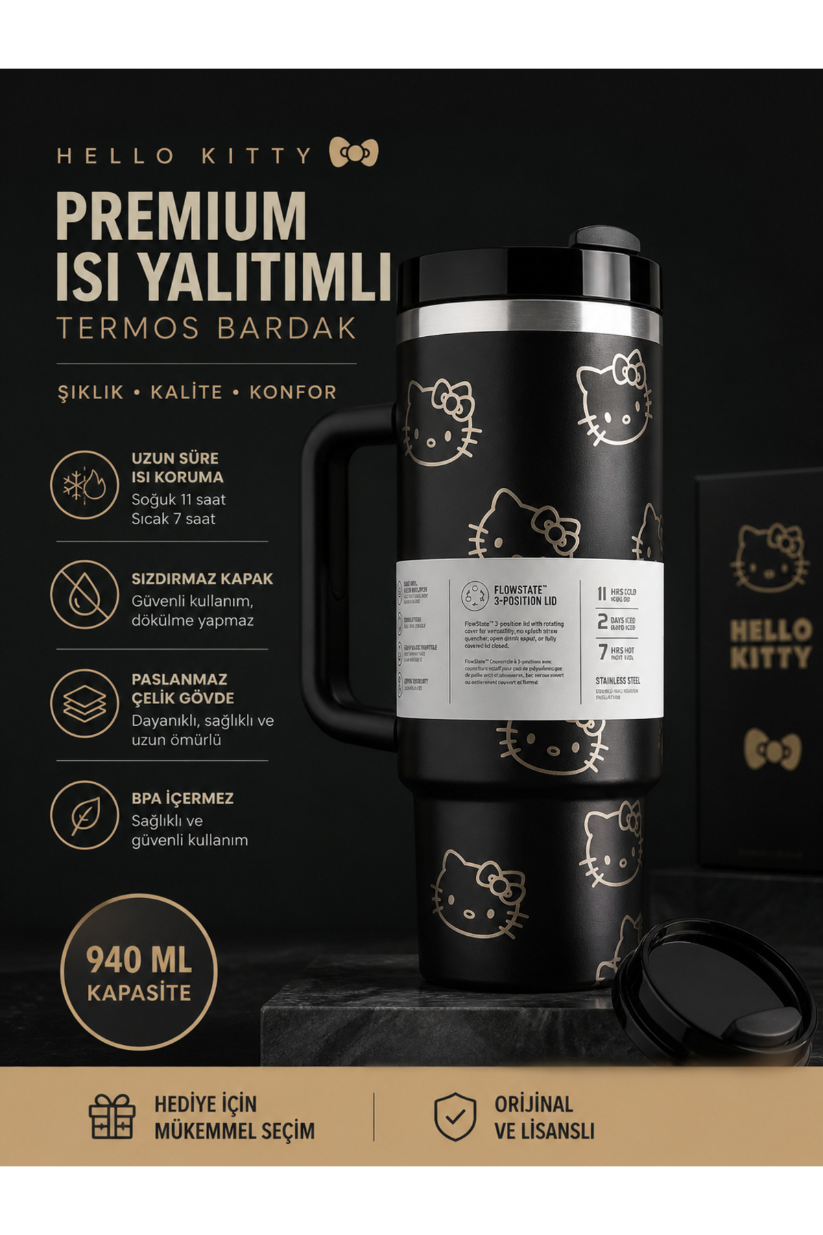 HELLO KITTY 冷温ボックス OR-C637KT Hello Kitty Helo kitty - Fiyatı, Yorumları
