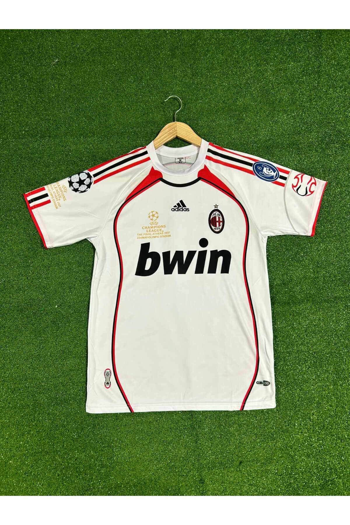 BYSPORTAKUS A.c Milan 2007 Ronaldinho Nostalji Forması (Beyaz