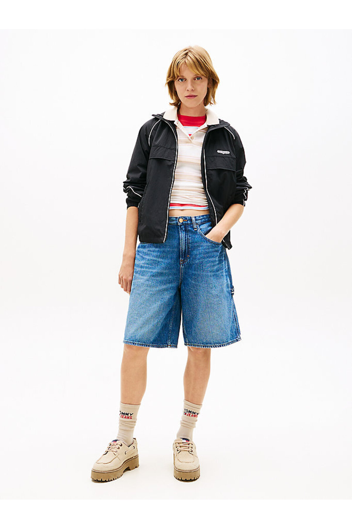 Tommy Hilfiger Kadın TJW Piping Naylon Rüzgarlık görsel 3