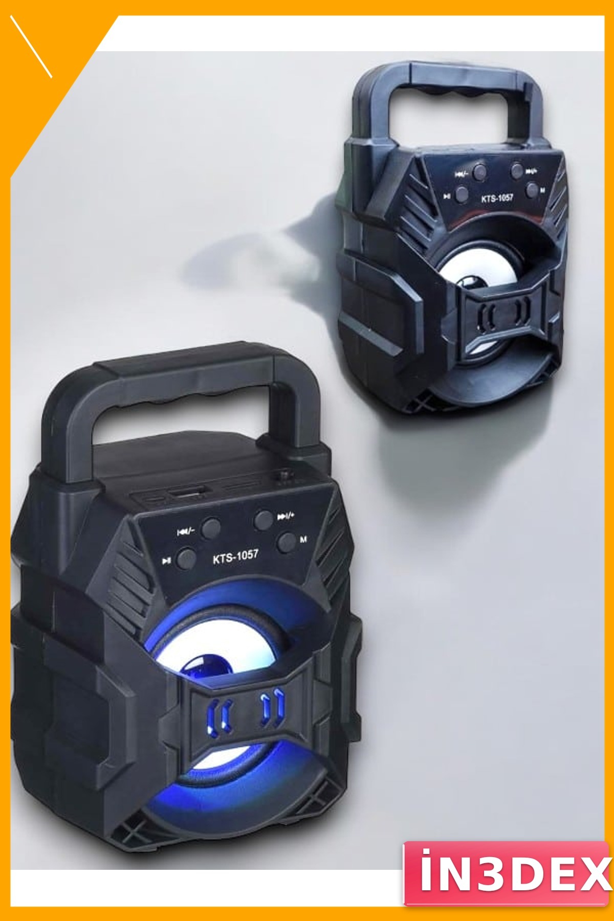 Taşınabilir Kablosuz Hoparlör 1057 Yüksek Ses Extra Bass FM Radyo