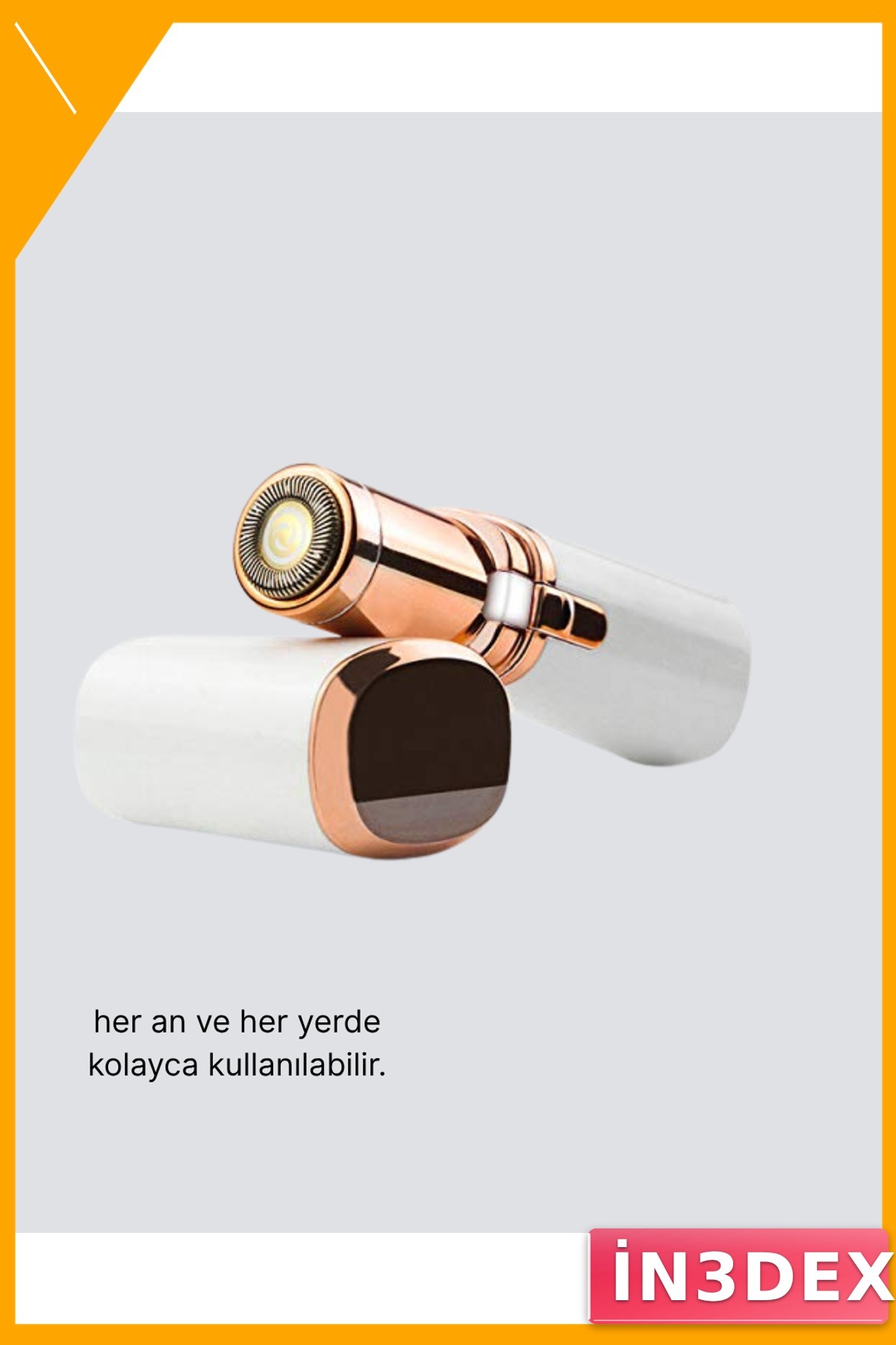 Hassas Ciltler İçin Yüz ve Kaş Epilatörü Pil ile Çalışan Taşınabilir