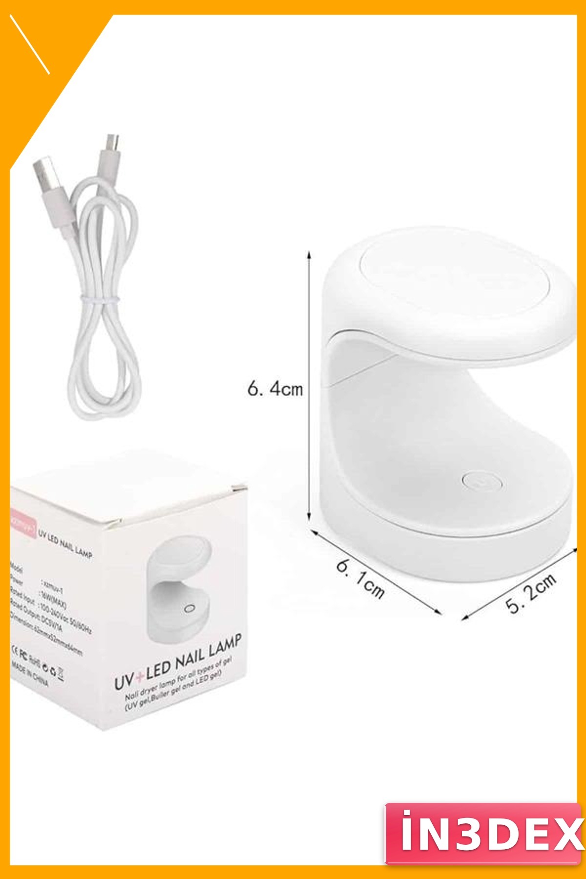 Taşınabilir LED Oje Kurutucu 16W UV Jel Tırnak Makinesi