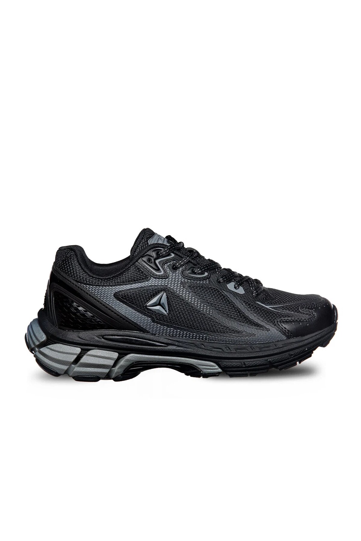 Erkek Siyah Günlük Spor Ayakkabı Hafif Kalın Taban Rahat Yürüyüş Koşu Sneaker 5001 — مشکی