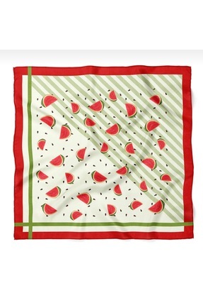 IŞIKTAŞ COLLECTİON Karpuz Desen Bandana Fular 50*50 cm