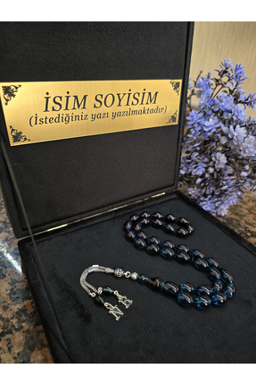 zikir tesbih premıum Ateş Kehribar Tesbih 925 ayar Gümüş Püskül , Kadife Kutu...