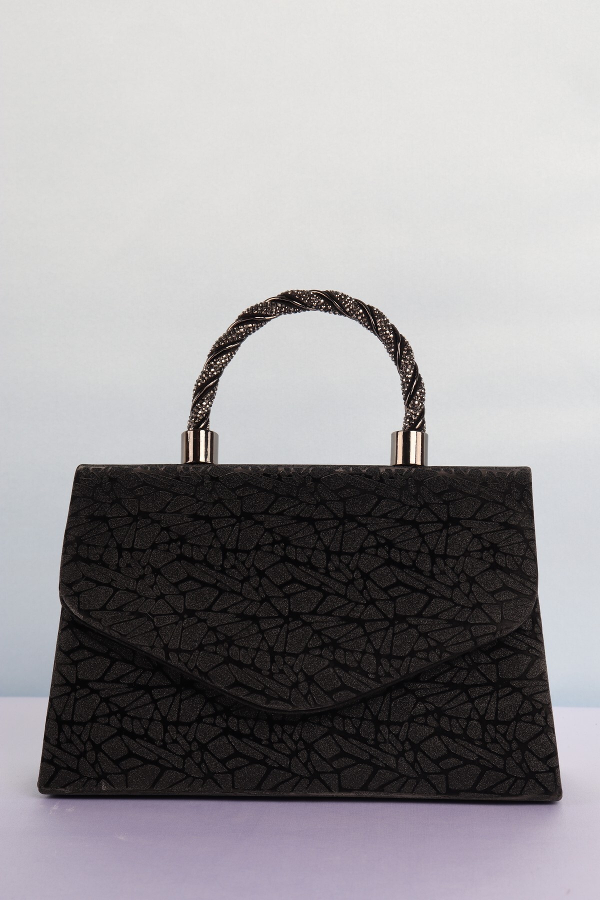 weem bag Elysara EB0267 | NEW YAPRAK ŞIK ÖRGÜ SAPLI ÇANTA görsel 2