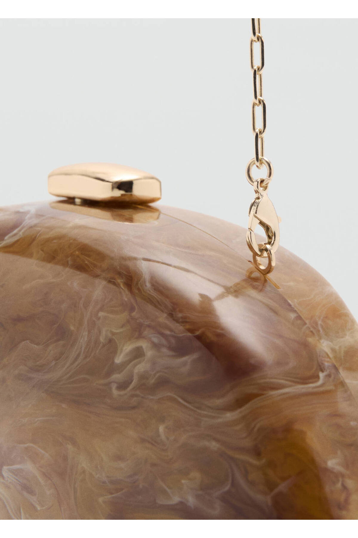 MANGO Woman Oval clutch çanta görsel 3