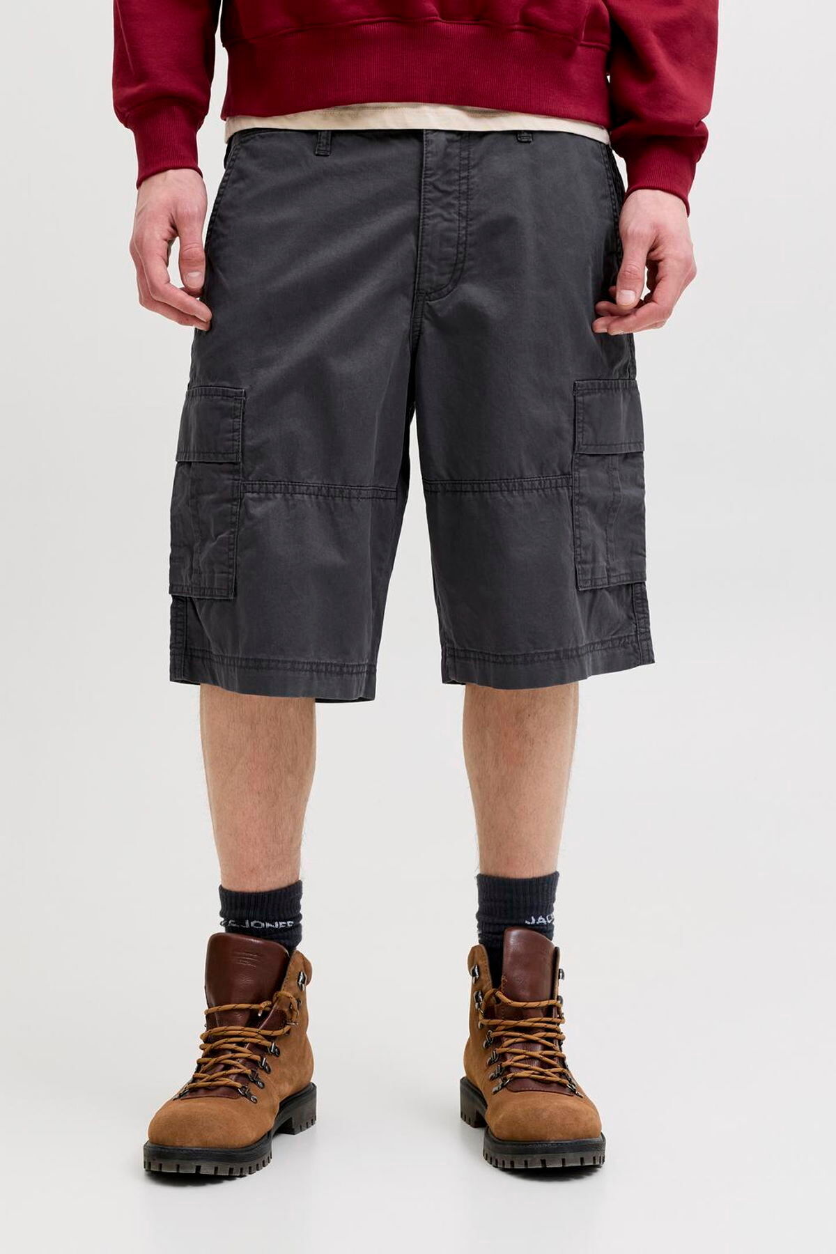 شلوارک مردانه سایز معمولی مدل Cargo - زئوس جک اند جونز شلوارک برمودا Jack & Jones