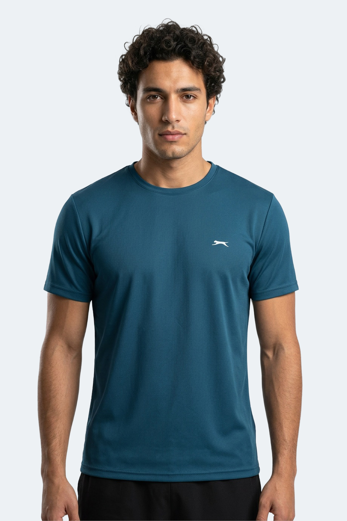 Slazenger HAUNTED I Erkek Petrol Tişört