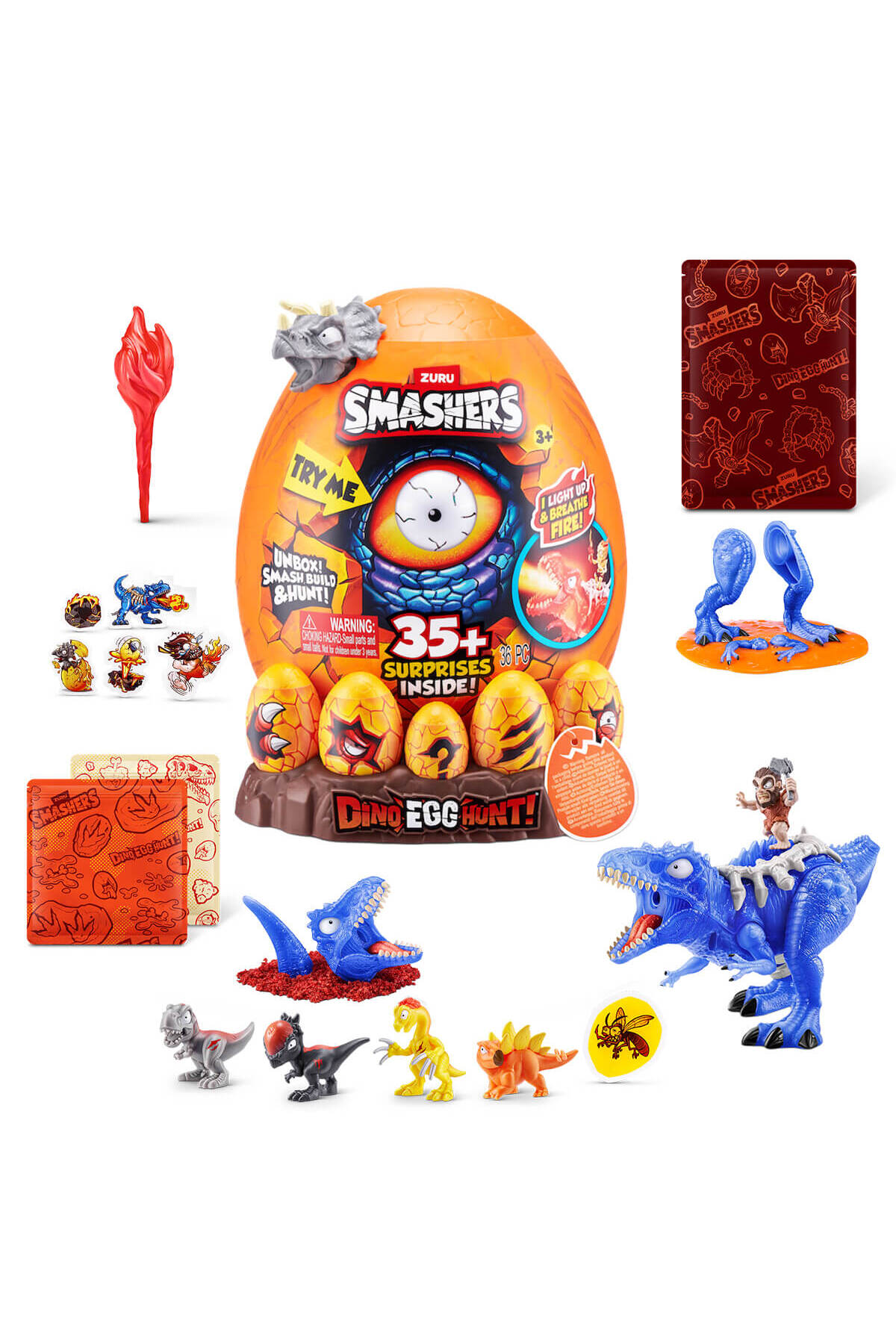 Zuru Sesli ve Işıklı Dino Yumurta Avı Sürpriz Paket MHR16000 - Gri