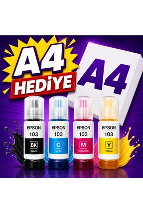 Epson 103 L3250 Orjinal 4 Renk Mürekkep Kartuş Takımı 65ml