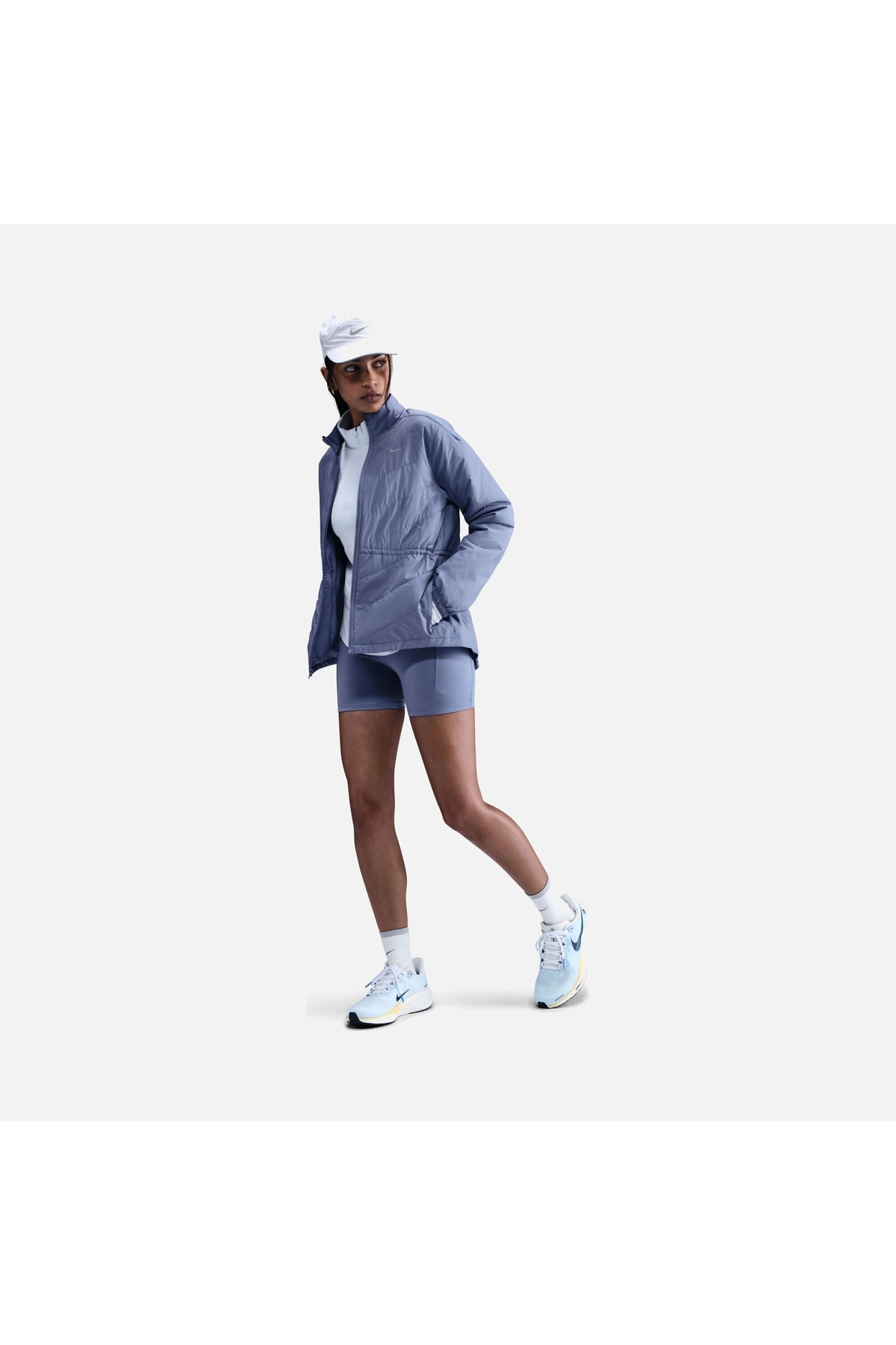 Nike Kadın Mavi Swift Therma-fit Fill Rüzgar Geçirmez Spor Koşu Ceketi | HV2744-499 görsel 5