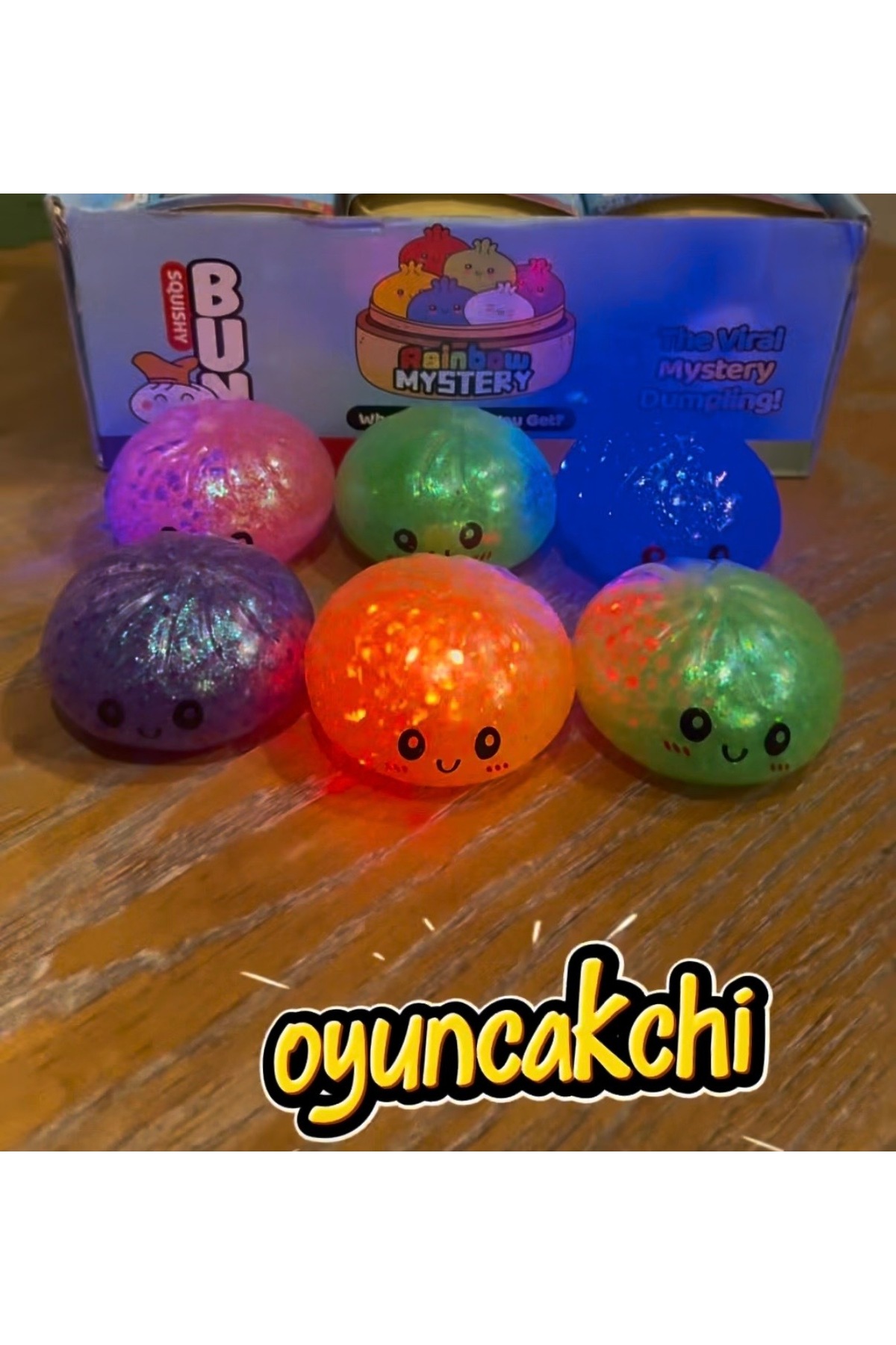 tmtoysandmore Işıklı Yeni Serii Dumpling Squishy Simli Model Büyük