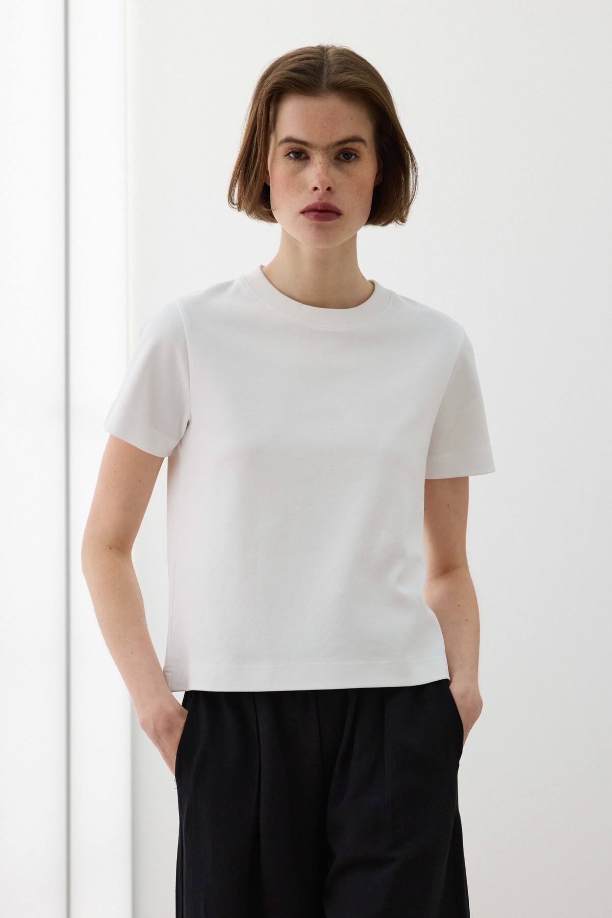 BABOKAH  Supima® Pamuk İnterlok Basic Tshirt