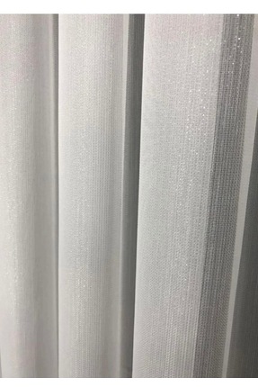 CY HOME Simli Bambu İpek Düz Tül Perde Luxury 1/3 Sık Pile Ütü İstemez