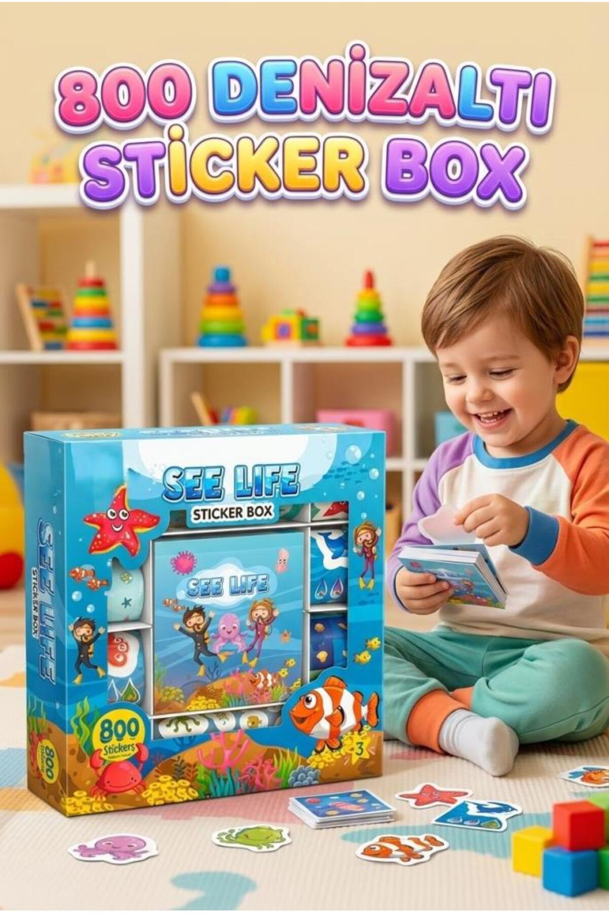 Tıfıl Toys See Life Eğitici Çıkartma ve Origami Deniz Dünyası 800