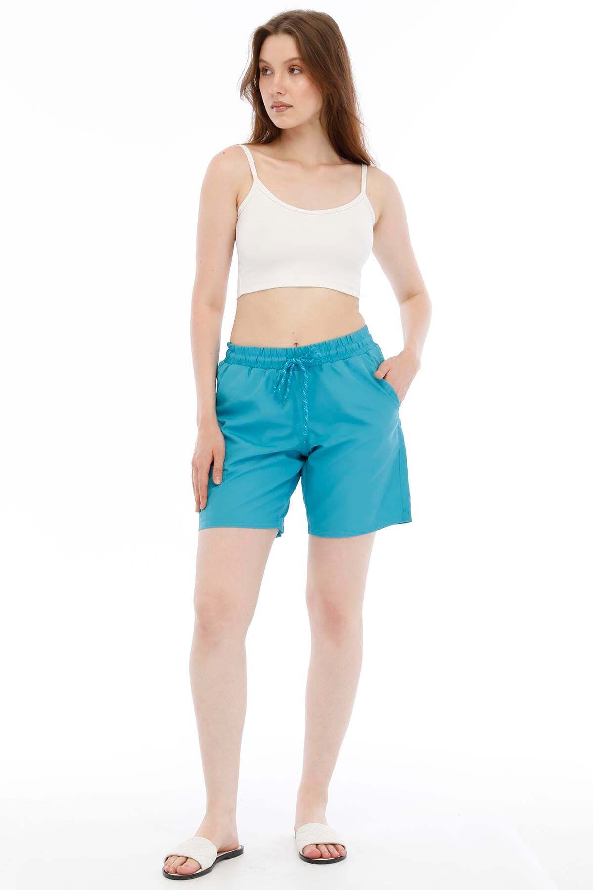 Fantasy Women's Micro Swim Shorts Turquoise-2254.
