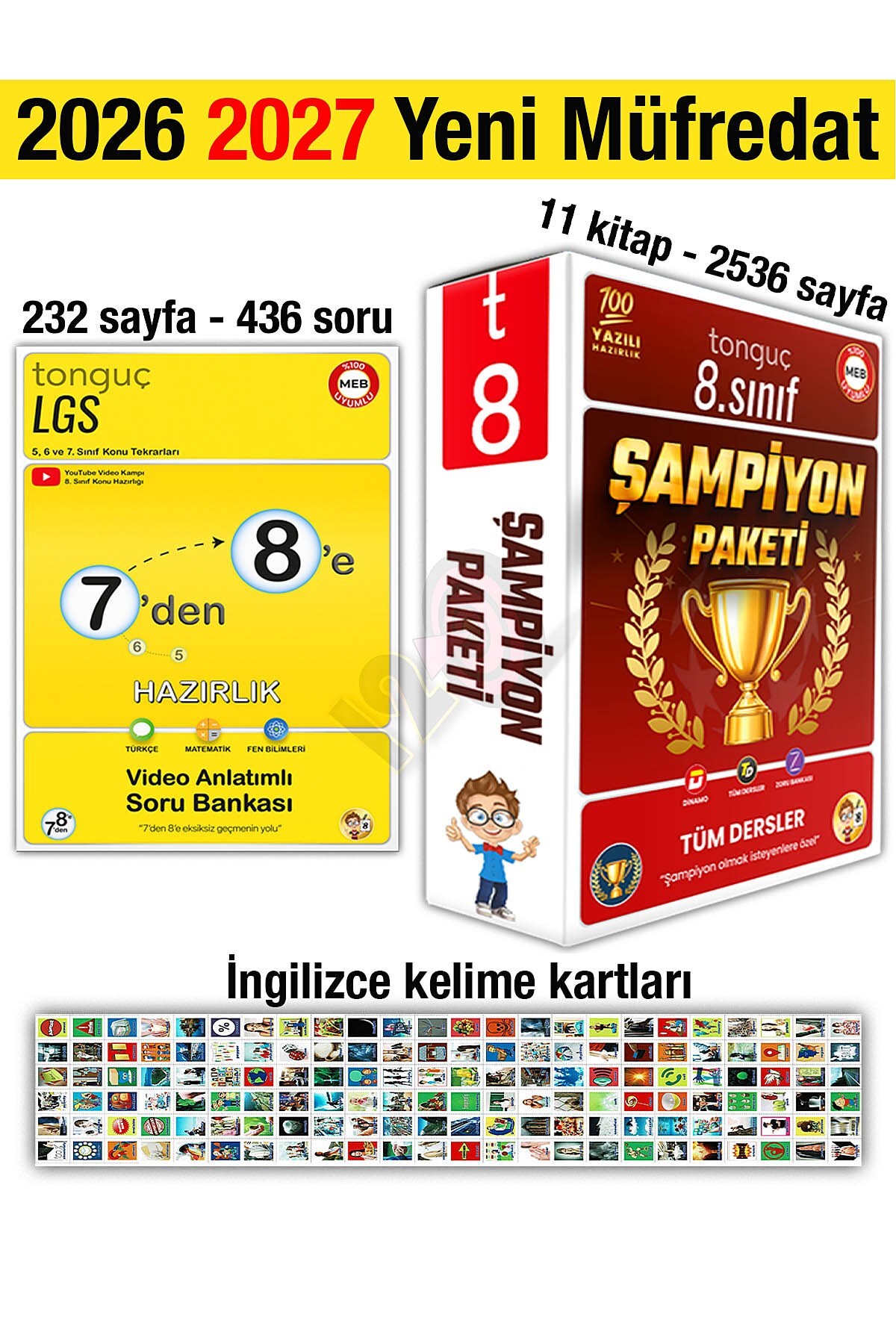 Tonguç Yayınları 7'den 8'e Hazırlık Kitabı 2026 Yaz Tatili 2027 8
