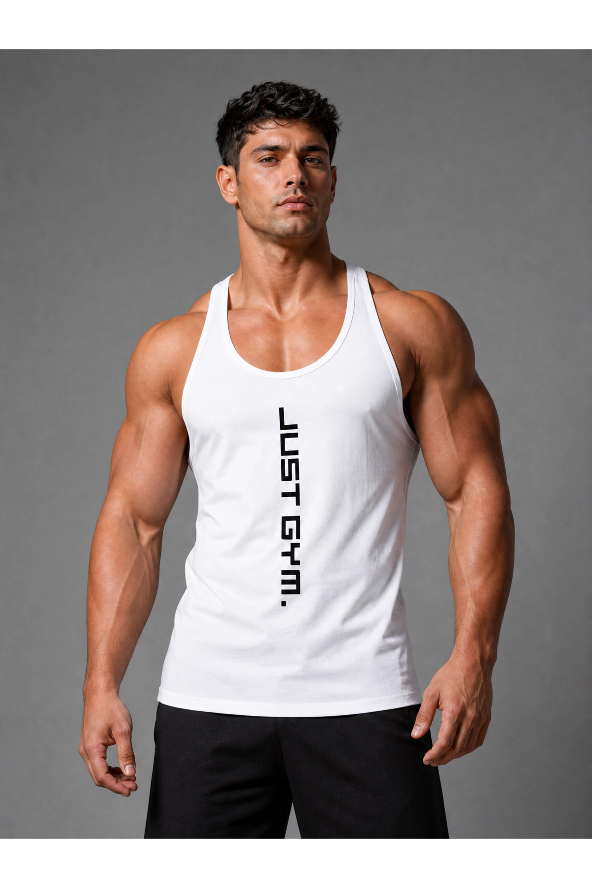 Men's Lycra Single Jersey Printed Rambo Singlet