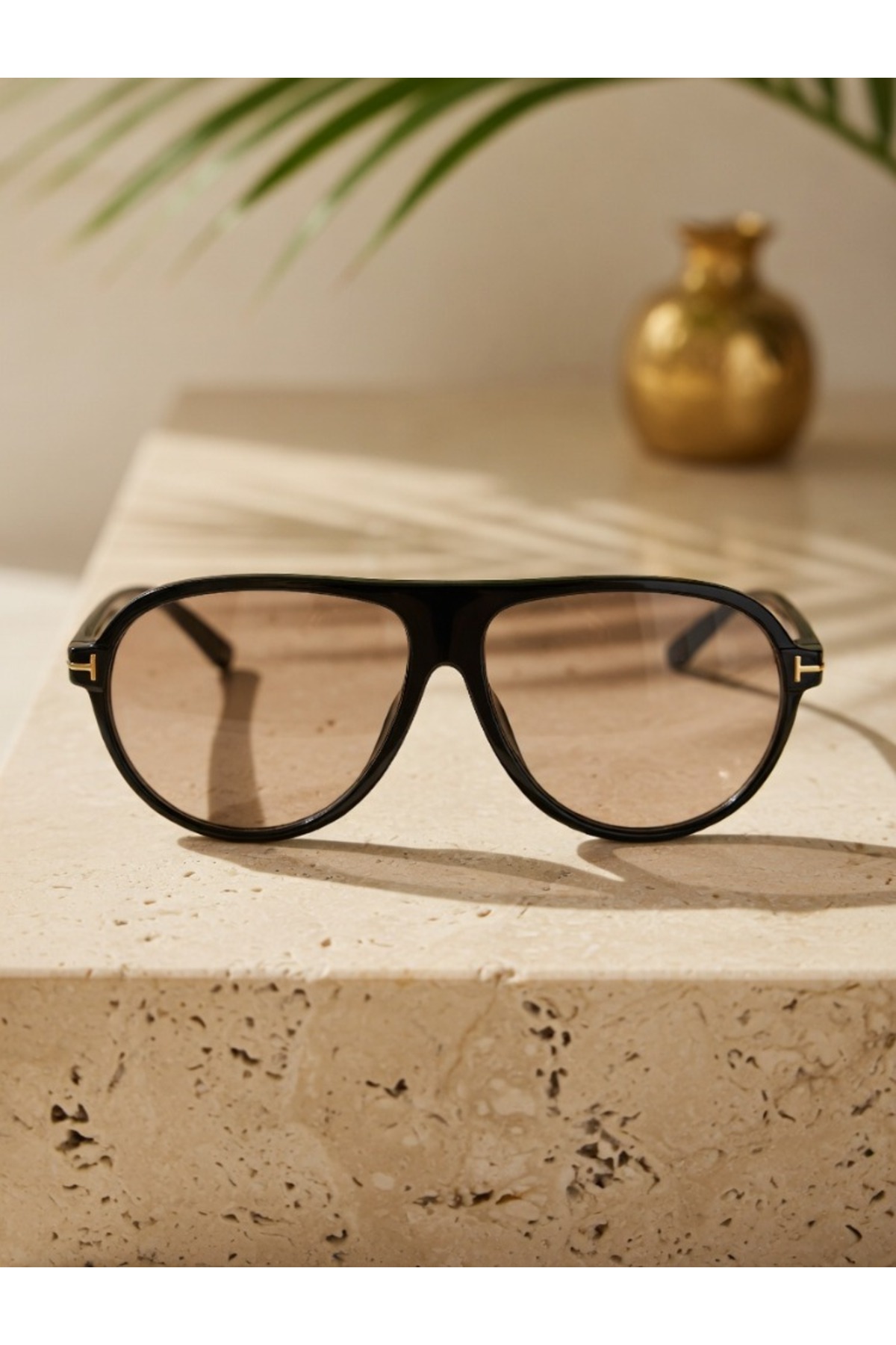 Koi Eyewear Siyah Çerçeve Nude Cam Pilot Mavi Işık Korumalı Gözlük görsel 3