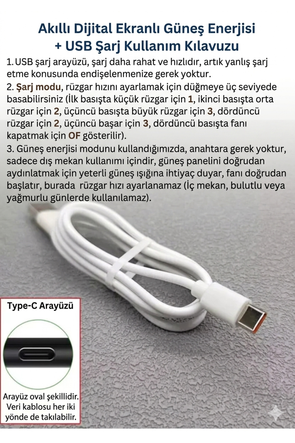 Arpag Global Şapka Fanlı Güneş Enerjili Usb Şarjlı görsel 3