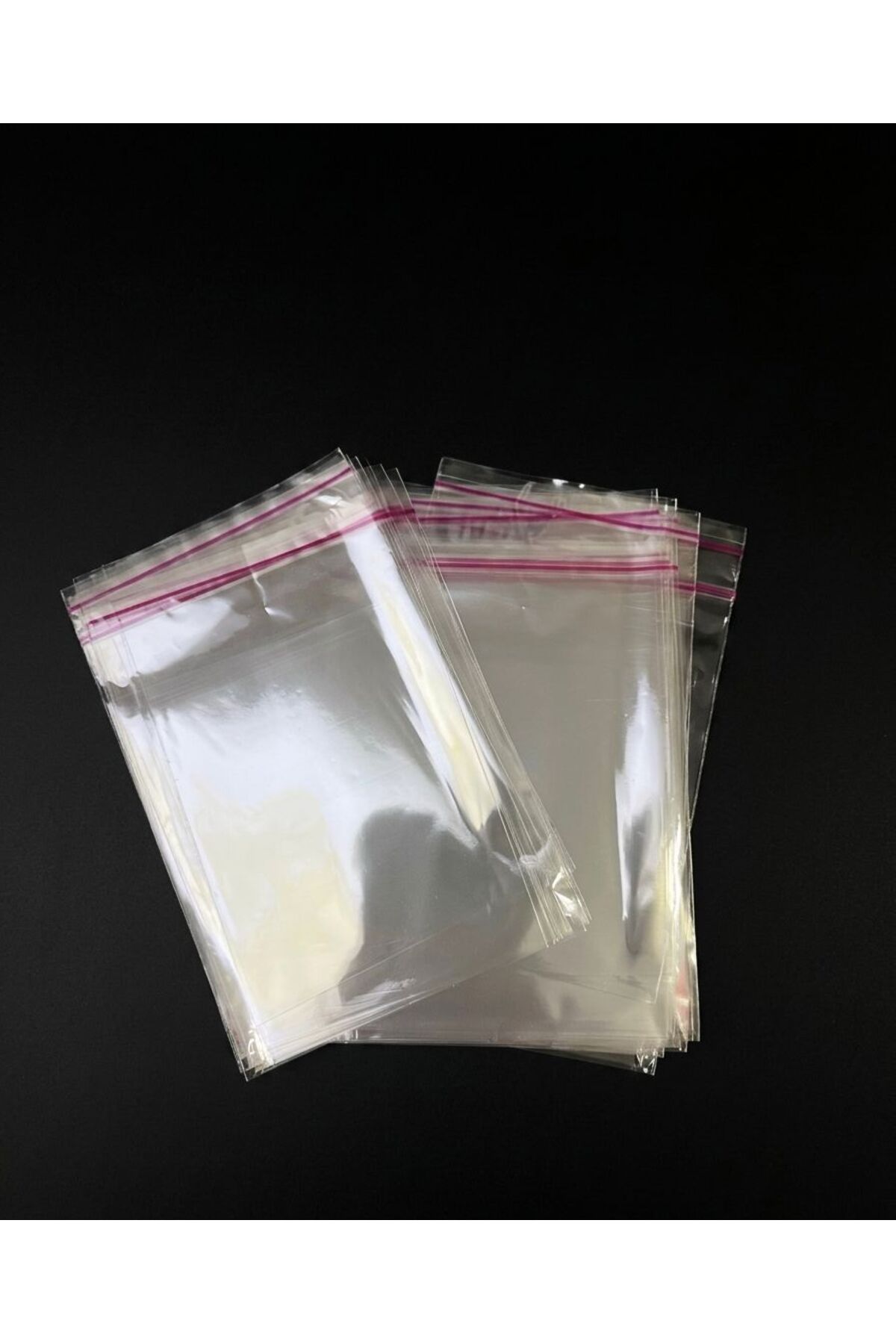 100pcs 10x15 Tape Gelatin Transparent Adhesive Glossy Bags