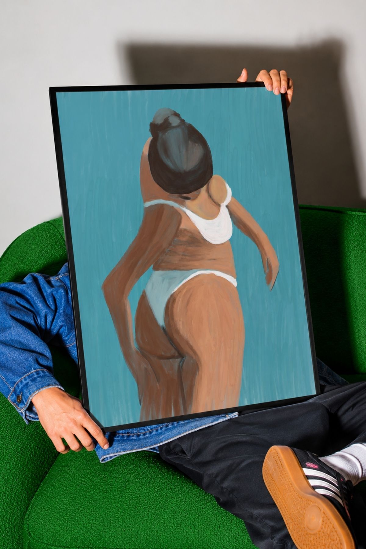 Soyut Kadın Figürü Poster, Modern Sanat ve Minimal Duvar Posteri