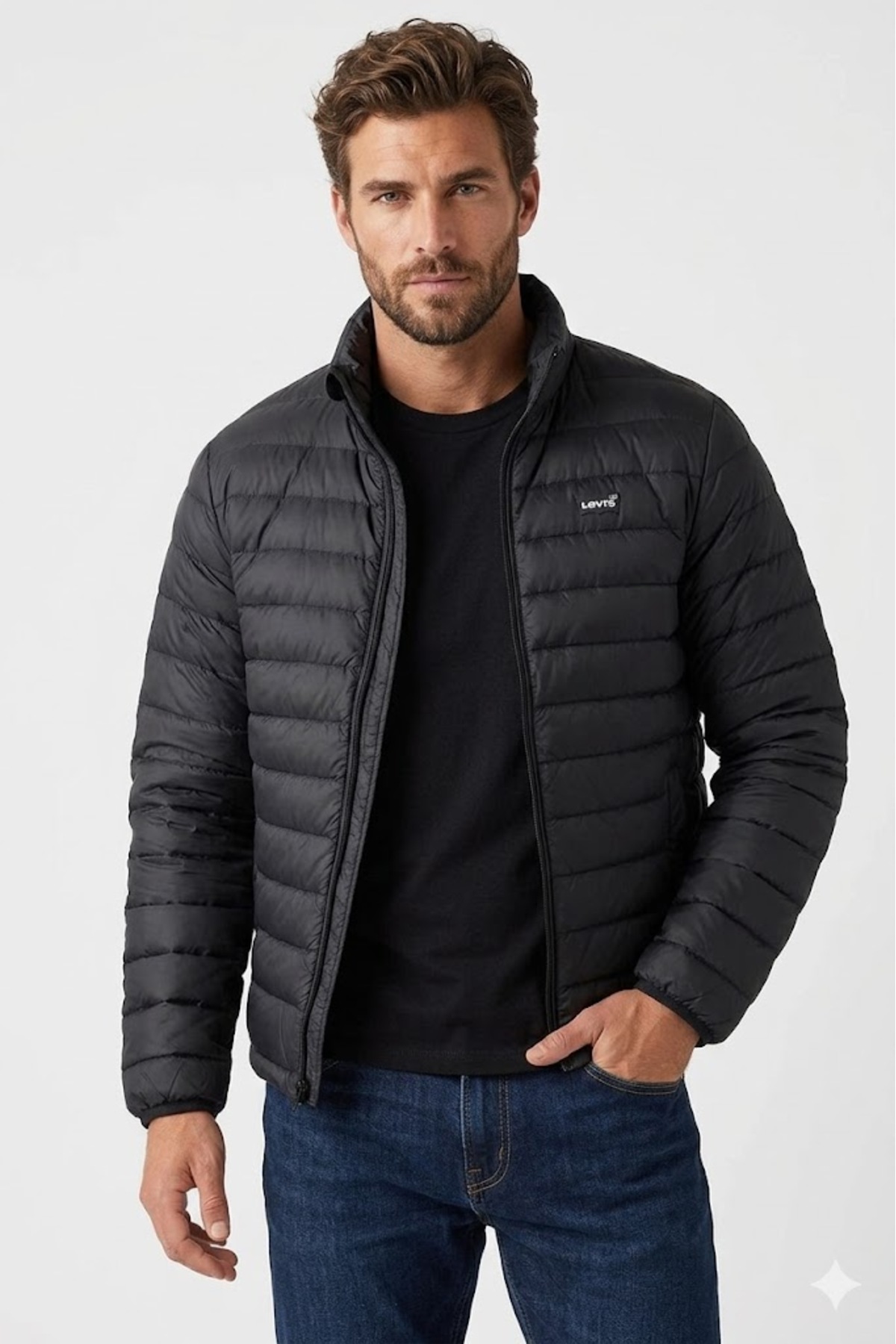 کاپشن مردانه سایز معمولی (مدل پرنده) ۶۰۰ FP لیوایز کاپشن Levi's
