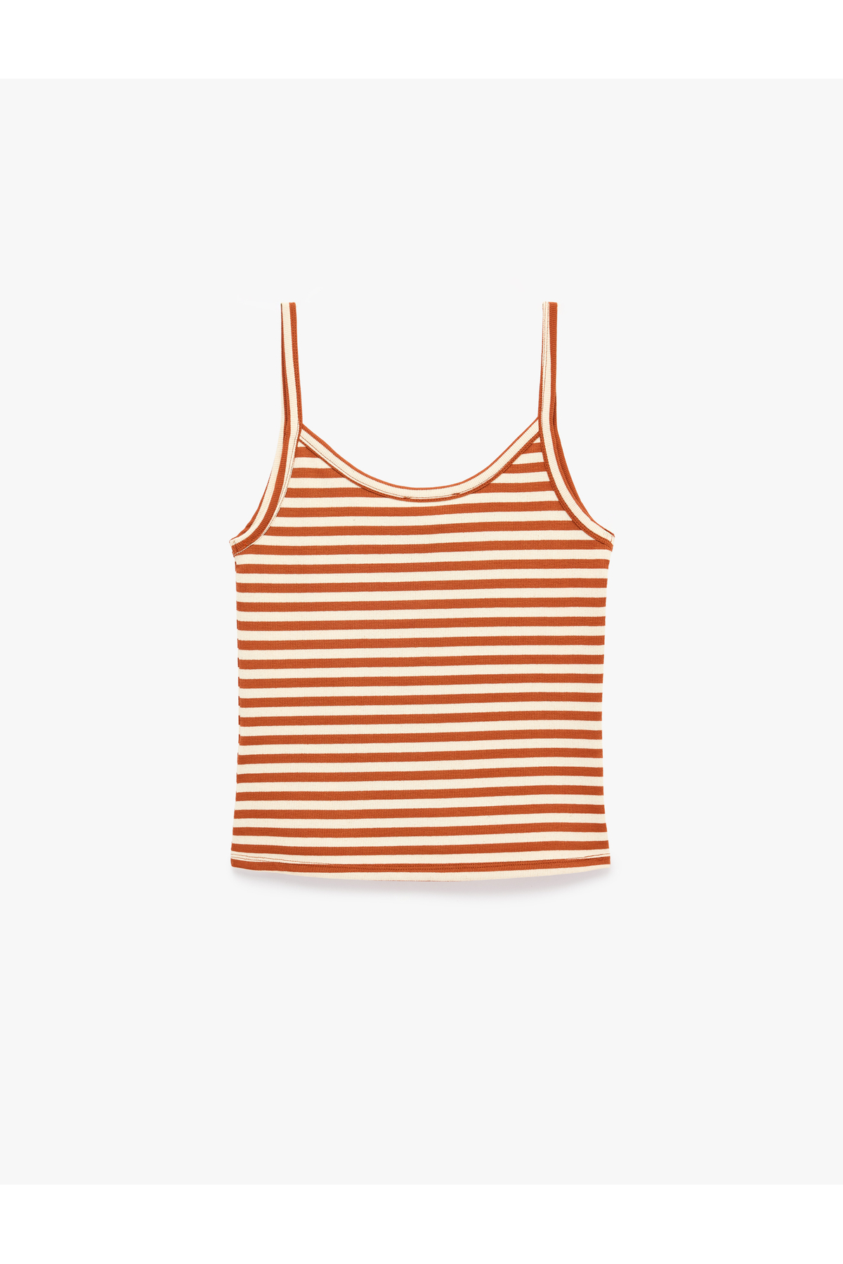 Koton X Şahika Ercümen - Slim Fit Askılı Çizgili Atlet Bluz görsel 4