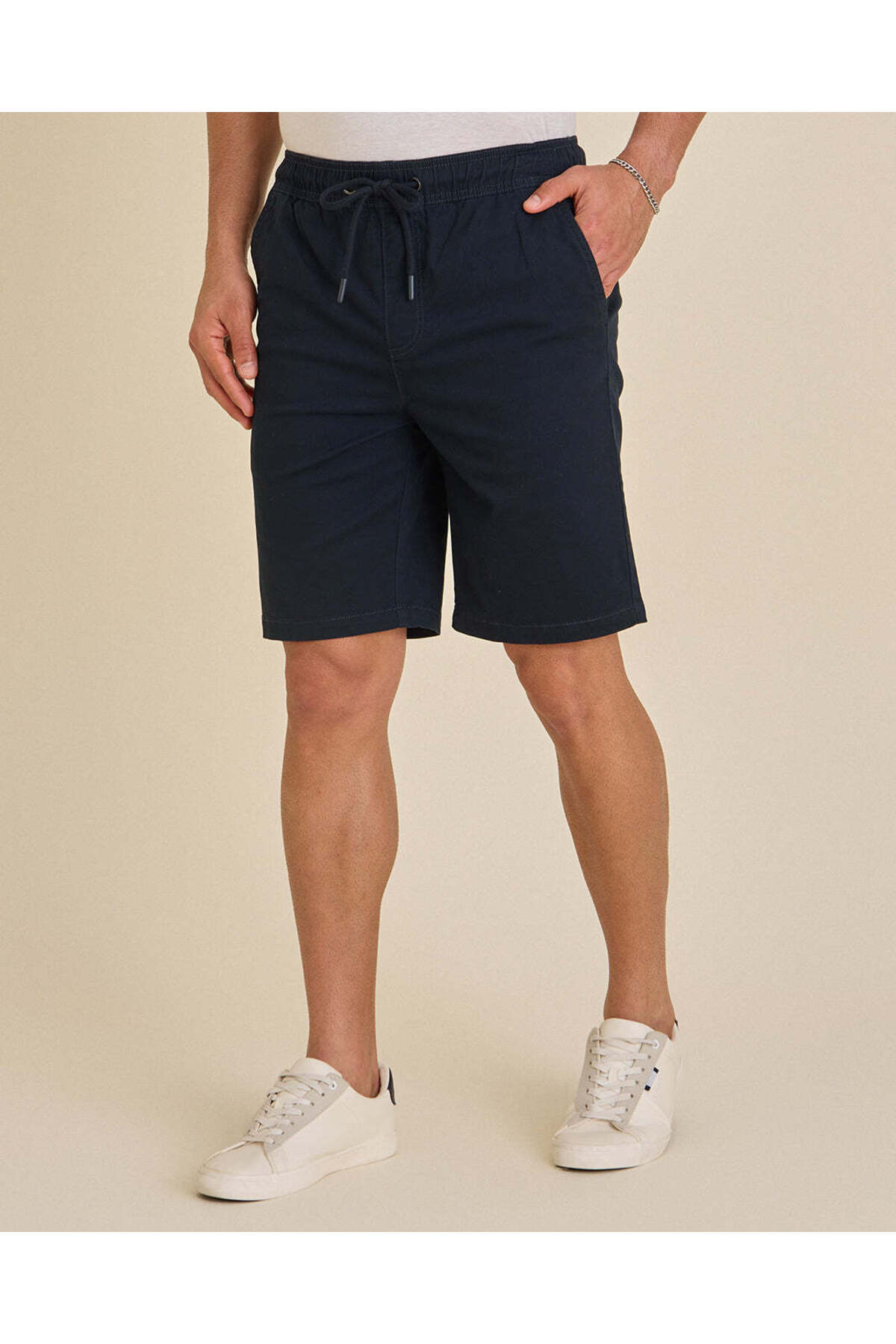 REDTAG Men Navy Pull On Shorts
