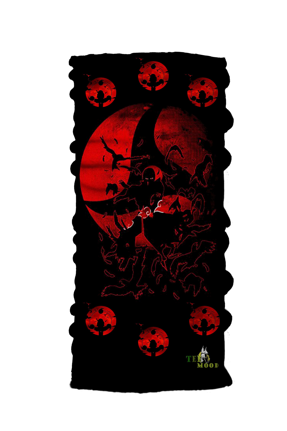 FG KONNİCHİWA NARUTO İTACHİ Baskılı Bandana Anime Yüz Maskesi ve Boyunluk ve Günlük ve Motosiklet Kullanımı UV Korumalı Çok Amaçlı Boyunluk görsel 4
