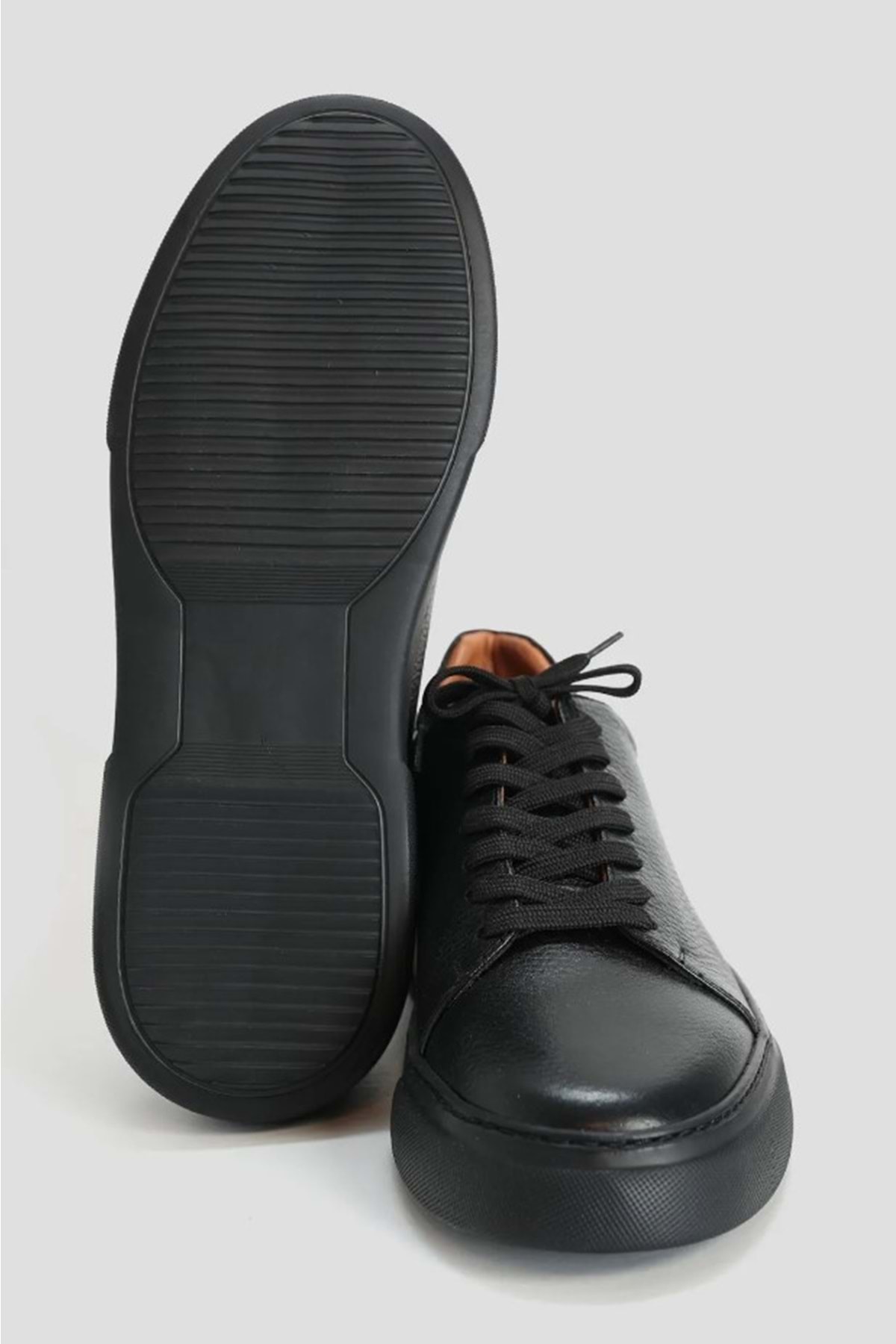 111230187 Tommy Casual Deri Erkek Sneaker Ayakkabı SİYAH — مشکی VSK-AST08274 — تصویر 6 از 6