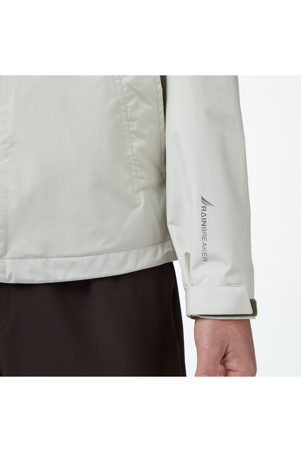 Nautica Regular Fit Kapüşonlu Su Geçirmez Erkek Gri Yağmurluk görsel 6