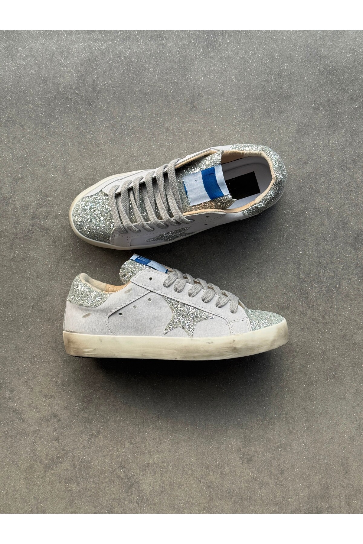 ResPon Gray Glass Detail Star g Sneaker