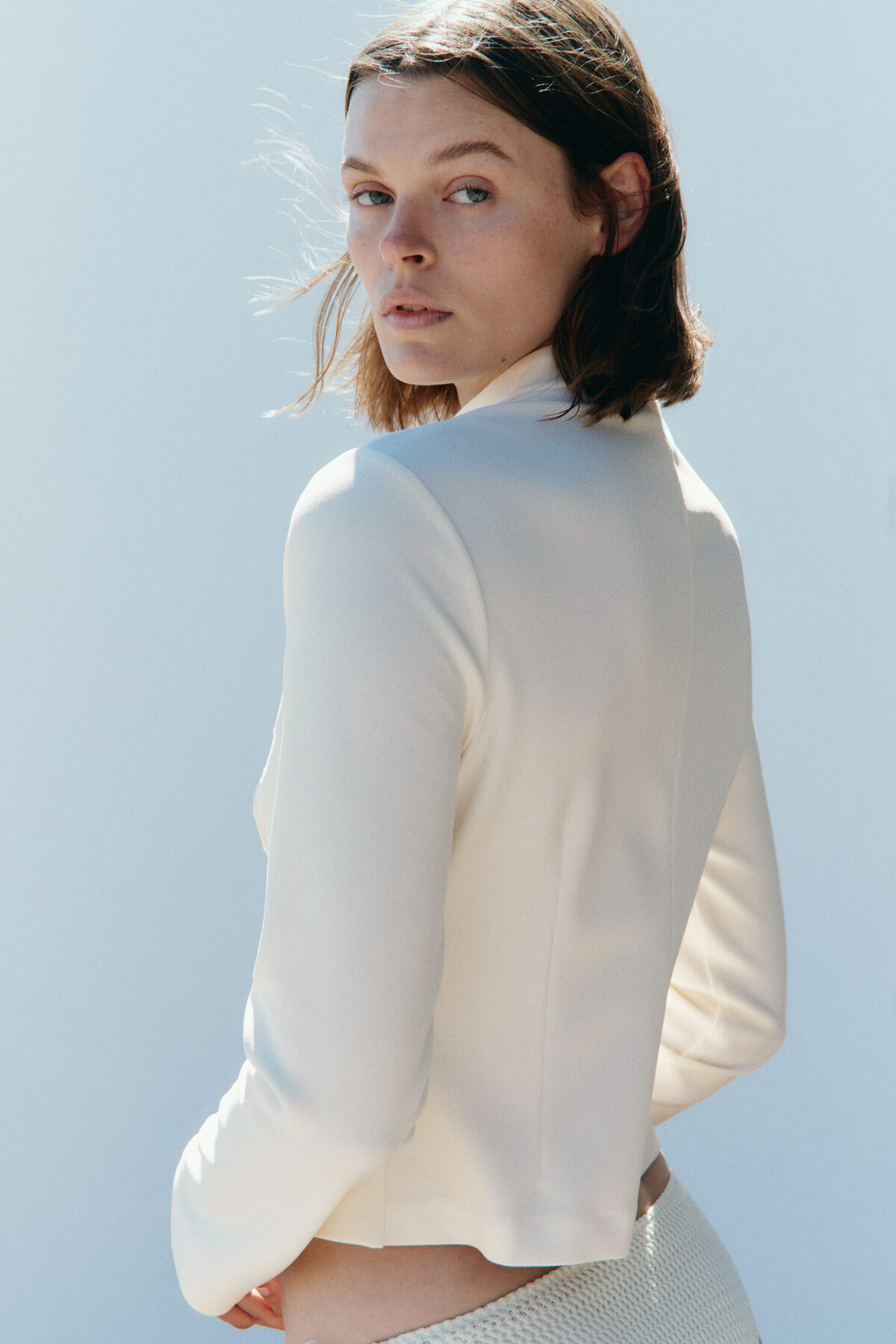 H&M Krep Jarse Ceket görsel 3