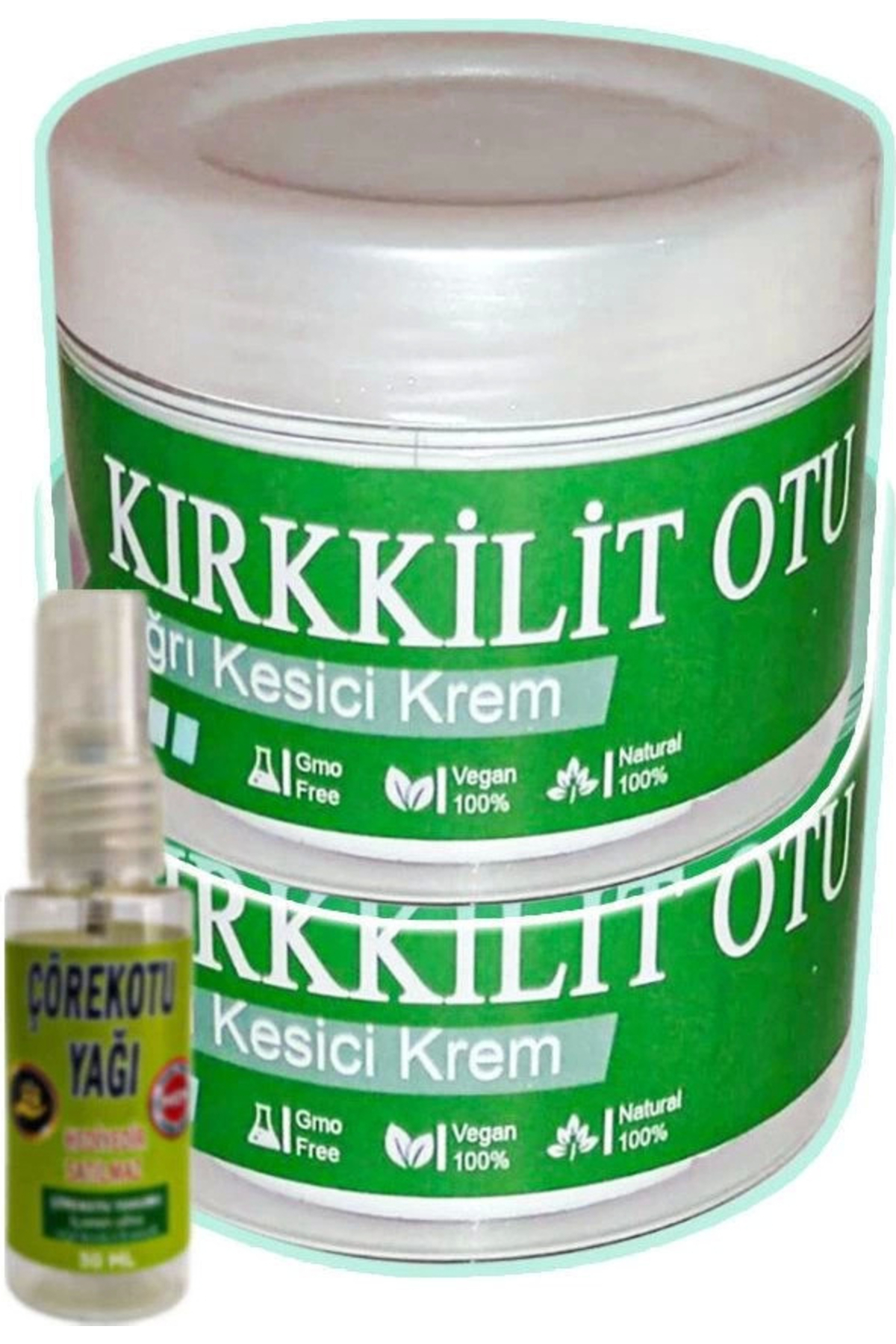 Bezos Kırkkilit Otu Ağrı Dindirici Bakım Kremi 2X100 Ml+30 ml Çörek Otu Ağrı Yağ ile — GU-EYF-20383-AGC01