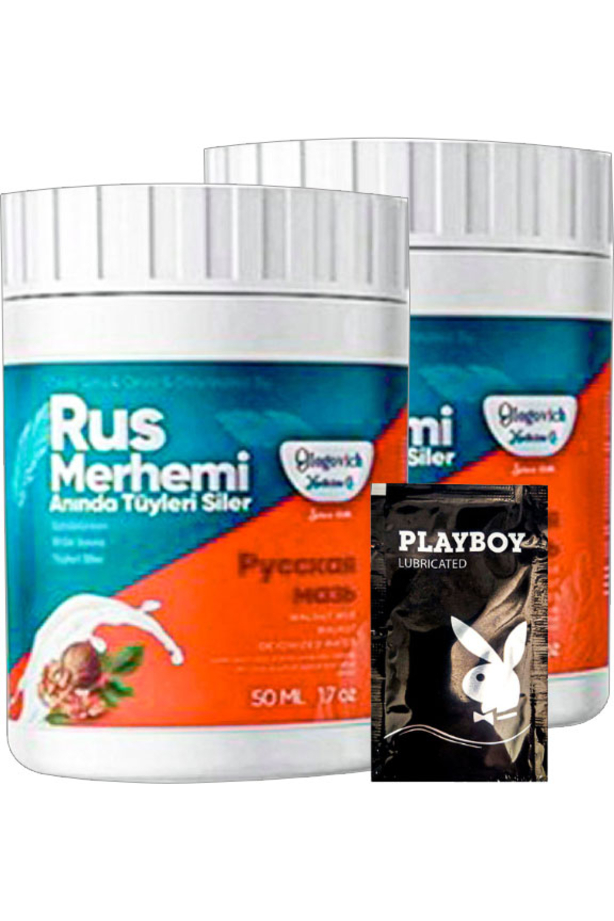 Bezos Rus Merhemi Turquoise 22-2:0312 2 Adet Glegnid Ceviz & Ceviz Sütü Rus Merhemi 50 Ml Tüy Kremi+ Yanı — GU-EYF-17556-AGC01