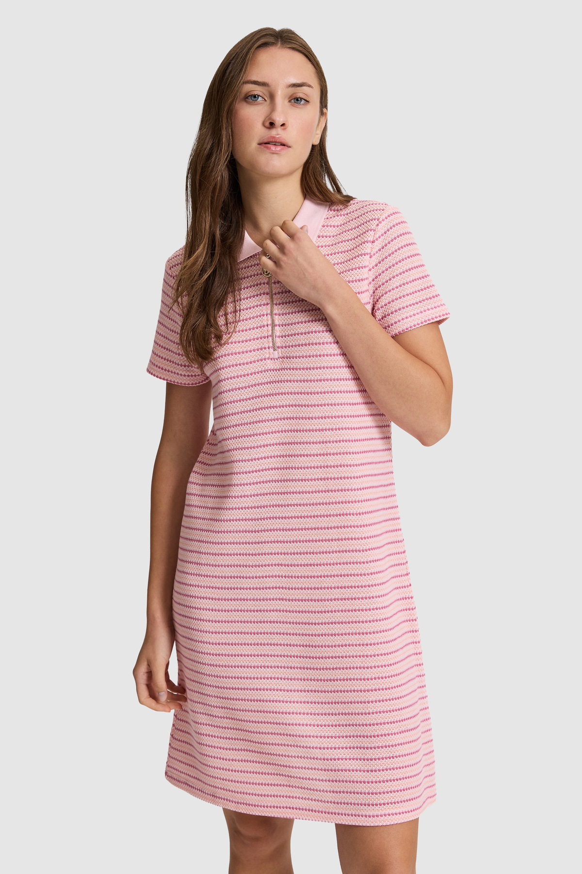 U.S. Polo Assn. Kadın Pembe Örme Elbise 50325490-VR041 görsel 3